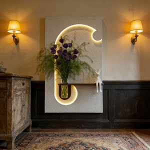 Dipinto Personalizzato <span class=keywords><strong>di</strong></span> Lusso 3D in Arenaria, Decorazione per la Casa, Dipinto con Piante Idroponiche e LED Luminosi, <span class=keywords><strong>Arte</strong></span> da Appendere - Product Image 6