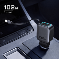 Grosir Charger Mobil Retractable 99W 5 in 1 USB C Adaptor Pemantik Rokok QC3.0 PD 45W PPS untuk Ponsel dan Tablet OEM ODM
