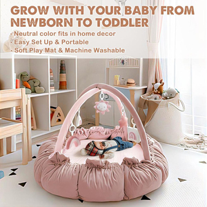<span class=keywords><strong>Tapis</strong></span> d'activités pliable et portable pour bébé, <span class=keywords><strong>tapis</strong></span> <span class=keywords><strong>de</strong></span> jeu imperméable pour nouveau-né, nourrisson, tout-petit, utilisation en voyage - Product Image 5