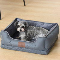 Vente chaude, canapé pour animaux de compagnie en coton PP de haute qualité, couleur et taille personnalisées, orthopédique, lavable, moderne, rectangulaire, pour chiens de grande taille