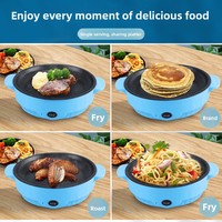 Plaque de cuisson électrique antiadhésive sans fumée, mini barbecue portable, plaque Teppanyaki électrique à usage unique