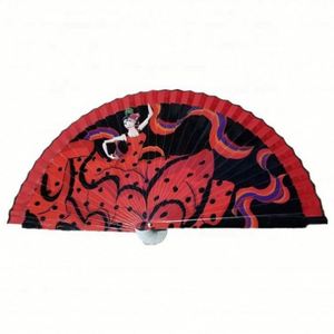 Hot Sell Spanish Flamenco Vintage Folding Custom Pattern Logo Wooden <b>Hand</b> <b>Fan</b> Painted - Product Image 2