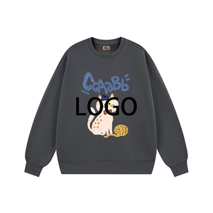 Crew Neck Sweatshirt For <b>Women</b> Spring Autumn Custom Print <b>Long</b> <b>Sleeve</b> Casual Loose <b>Sports</b> Pullover <b>Top</b> Oem Hoodie Work Hoodie - Product Image 5