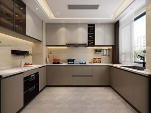 Diseño de Gabinetes de Cocina Modulares de Alta Gama de Fábrica con Materiales Ecológicos, Diferentes Estilos de Decoración Combinados con Isla de Cocina - Product Image 4