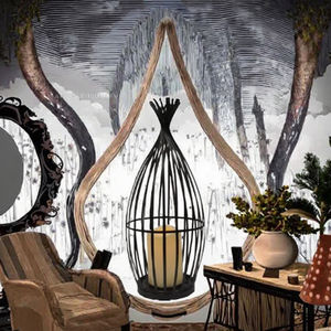 Lanterne en fer de style marocain de haute qualité et durable, porte-bougie, impression OEM pour la maison, les mariages, l'extérieur, Noël - Product Image 3