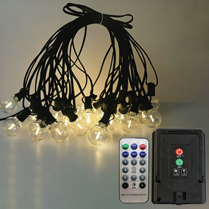 Guirnalda de Luces LED para Exteriores con 10 LED, Enchufe Estadounidense, Luces de Navidad y Boda, con Control Remoto de Plástico IP65, Luces LED de Píxeles - Product Image 1