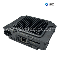 Carcasa de Aluminio Extruido OEM para Disipador de Calor, Mecanizada por CNC, Carcasa para Equipos Multiinterfaz, Anodizada en Negro
