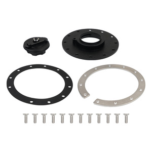 Bouchon de réservoir de carburant en alliage d'aluminium, 12 trous, universel, noir et argenté, OC-1118 - Product Image 5