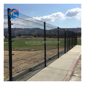 Panneau de clôture 3D avec revêtement en poudre, couleur verte/noire, personnalisation, clôture incurvée 3D pour jardin, pour rail - Product Image 6