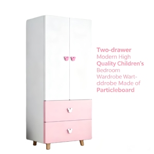 <span class=keywords><strong>Armadio</strong></span> Moderno a Due Cassetti di Alta Qualità <span class=keywords><strong>per</strong></span> Camera dei Bambini in Truciolato - Product Image 1