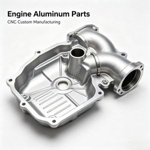 Componentes de Motor de Aluminio Fundido y Mecanizado por CNC Personalizados OEM, Carcasa de Motor de Aluminio Mecanizado con Precisión y Refuerzos - Product Image 1