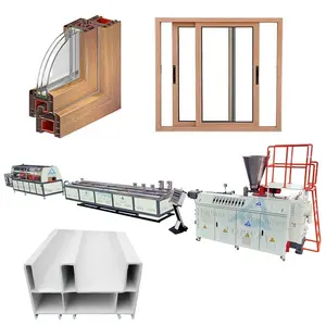 UPVC PVC Door Frame Window Plastic Profile Production Line PVC profile manufacturing machine Extruder Machine