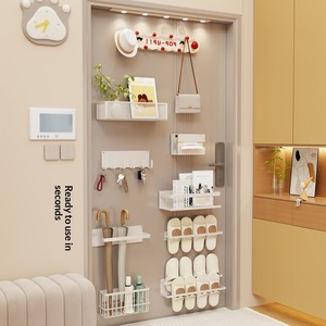 Perchero Magnético <span class=keywords><strong>de</strong></span> Metal <span class=keywords><strong>de</strong></span> Una Sola Capa, No Plegable, para Guardar Paraguas, Zapatos, Bolsos, Abrigos, Toallas y Colgar en la Pared, Estilo Simple y Moderno - Product Image 2