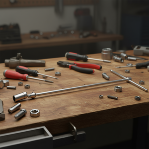 Fervi T Wrench With Hexagonal <b>Socket</b> 10mm For Precision Mechanical Work - Product Image 3