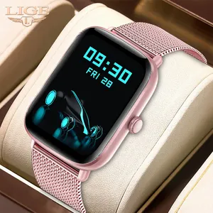 2023 Lige 1.69 ''Slimme Horloges Full Touch Sport Fitness Tracker Slimme Armband Bloeddruk Vrouwen Smartwatch Voor Android Ios