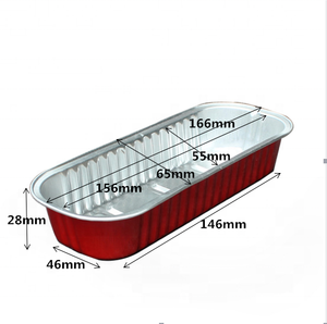 200ml nhôm lá thực phẩm <span class=keywords><strong>container</strong></span> bánh mì lá nhỏ Loaf Pan tùy chỉnh màu sắc món tráng miệng khay mô hình in thực phẩm Baking cup - Product Image 3