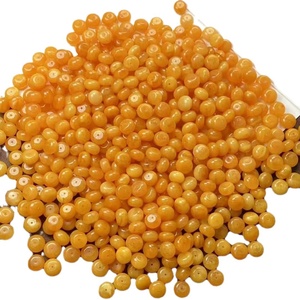 Cuentas de Ámbar Natural LANGYUE, Amarillo/Blanco, 8mm, Cuentas Espaciadoras Sueltas de Cera para Presbicia, Varias para Manualidades y Joyería - Product Image 1