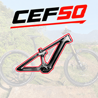 Cadre en carbone Bafang M820-Cadre de vélo de montagne à suspension complète CEF50 Conception en fibre de carbone