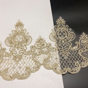 Renda jala bordir emas berpayet berkilau indah LT2434B - Product Image 1