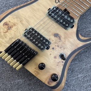 กีตาร์ 7 สายแบบไม่มีหัว รุ่นปรับแต่งได้ ตัวบอดี้ ASH แบบด้าน 24 เฟรต Grote GTWT-7Strings - Product Image 6