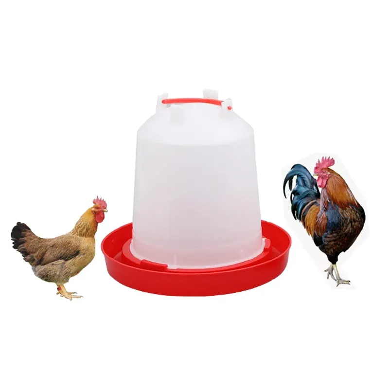 High quality chicken feeders diy 12kg liquid feeder day old waterer set farm diy chicken feeder