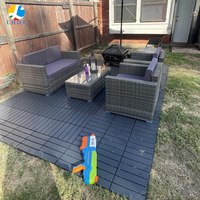 Dalles de terrasse emboîtables pour l'extérieur - Revêtement composite durable pour balcon