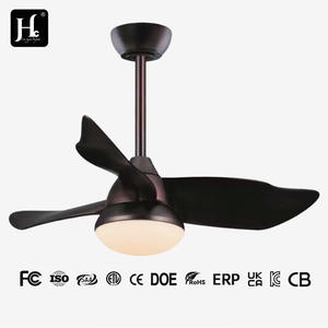 Ventilateur de plafond décoratif moderne de 42 pouces avec lampe LED, moteur CC à économie d'énergie, réversible, 3 pales pour la maison et le bureau - Product Image 4