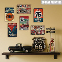 Letrero Metálico Retro Inspirado en Aceite de Motor de Carreras, Decoración de Pared para Gasolinera o Garaje