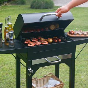 <span class=keywords><strong>Barbecue</strong></span> au charbon de bois moderne et durable MASTER COOK avec deux tables latérales, surface de cuisson de 332 pouces carrées, fumoir extérieur <span class=keywords><strong>pour</strong></span> le camping et le jardin - Product Image 3