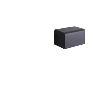 Boîte à mouchoirs rectangulaire noire en papier, étanche et anti-poussière, pour salle de bain, maison, hôtel, usage commercial - Product Image 1
