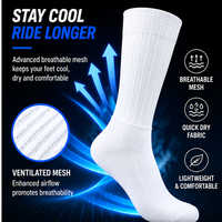 Chaussettes de cyclisme aérodynamiques fines nouvelle génération, respirantes pour vélos de route et VTT