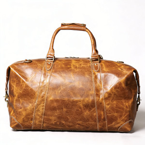 Bolsa de Viaje de Cuero Vacuno de Primera Calidad, Gran Capacidad, para Viajes de Negocios o Fin de Semana, Multifuncional, de Hombro - Product Image 3