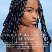 Kit de Soins Capillaires Personnalisés pour Femmes Noires : Ensemble Shampoing et Fixateur de Tresses Marque Privée, Gamme de Produits de Soin pour Tresses