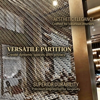 Panneau en métal Yuchen, acier inoxydable, maille tissée décorative pour séparateur de pièce, décoration murale