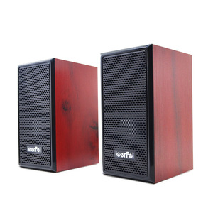 Altavoces de escritorio de madera Leerfei 2.0 con graves profundos para computadora, portátil y uso móvil - Product Image 2