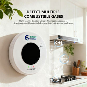 Sensor de Alarme de Gás <span class=keywords><strong>Natural</strong></span> e CO/H2S Inteligente WiFi, <span class=keywords><strong>Detector</strong></span> de Vazamento de Gás Inflamável Multifuncional com Alta Precisão e Tempo de Resposta de 30s - Product Image 5
