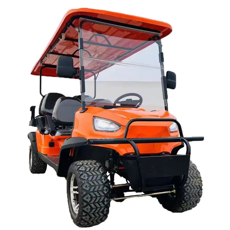 Nuevo DISEÑO DE 4 Plazas de carrito de golf eléctrico Club Car con gran contenedor Carros de golf