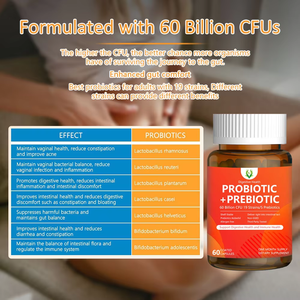 Cápsulas Probióticas en Venta con Suplemento Dietético Prebiótico para Mejorar el Sistema Digestivo y Promover la Absorción de Nutrientes - Product Image 5