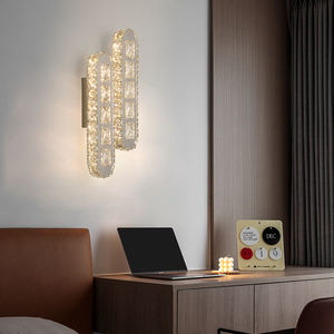 Aplique de pared LED contemporáneo nórdico, luz de soporte de cristal para Hotel, apartamento, lámpara de pared moderna - Product Image 3