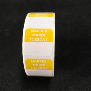 2024 Etiqueta semanal de seguridad alimentaria-Fecha de <span class=keywords><strong>lunes</strong></span> a domingo Uso <span class=keywords><strong>para</strong></span> dulces <span class=keywords><strong>Comida</strong></span> <span class=keywords><strong>para</strong></span> mascotas Snack Sandwich Pizza Almacenamiento de piruletas de aceite de oliva - Product Image 5