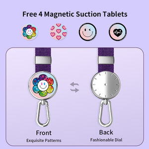 Lanière de téléphone à bandoulière antivol de qualité supérieure avec sangle magnétique réglable en polyester et nylon durables pour étuis de téléphone - Product Image 5