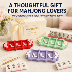 Vassoio Porta Tessere Mahjong a 3 Scomparti, Stile Charleston, Porta Tessere Americano, 6 Colori, Stampato in 3D, Portatile in Plastica - Product Image 2