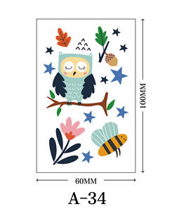 Tùy Chỉnh Trẻ Em Của Tạm Thời Cơ Thể Nghệ Thuật Hình Xăm Dán Không Thấm Nước Xu Hướng Mới Lớn Động Vật Motif In Xu Hướng Mới In Ấn - Product Image 6