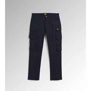 Pantalones Cargo Diadora Talla L Gris U.K. Gabardina Elástica para Todas las Temporadas con Cierre de Botones - Product Image 1