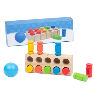 Jeu cognitif en bois Montessori <span class=keywords><strong>pour</strong></span> développer la mémoire et la cognition des couleurs chez les enfants, jouet éducatif amusant <span class=keywords><strong>pour</strong></span> apprendre à associer les bonbons - Product Image 1