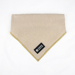 Ensemble de harnais pour animaux de compagnie, en tissu tweed à chevrons, collier et laisses personnalisés, sac à merde pour chien - Product Image 5