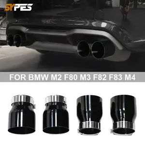 Tubo de escape de acero inoxidable SYPES para BMW F87 M2 F80 M3 F82 F83 M4 Punta de silenciador de punta de escape