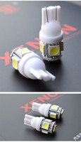 Nueva bombilla de luz de cuña T10 LED blanco 5050 5-SMD W5W 194 168 2825 158 192 para lámparas de señal de estacionamiento de giro automático 12V 24V placa de matrícula