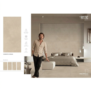 Revêtements muraux et de sol en porcelaine imitation béton rustique Cemento Nero 600x1200mm - Grossiste - Product Image 6