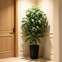 Plante artificielle Dracaena en pot, grande plante en pot en plastique, faux arbre vert, décoration de sol pour la maison et le jardin, arrangement floral pour mariage